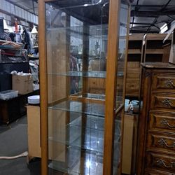 Sliding Door Curio Cabinet 