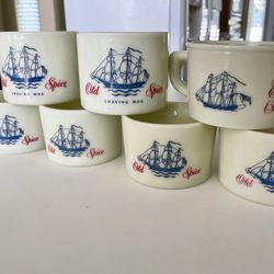 Vintage Old Spice Shaving Mugs.  Not Selling Separately. Excellent Condition 