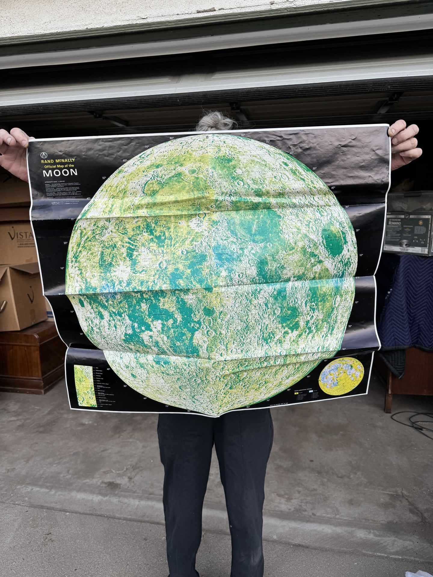 Rand McNally Moon Map 1985