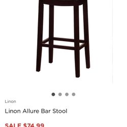 New Linon Allure Bar Stool bronze