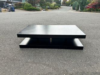Large size black coffee table