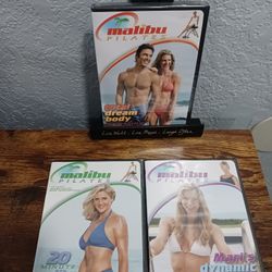 New LOT X3 Malibu Pilates Workout DVDs Dream Body 20 Minute Makeover Sequencing