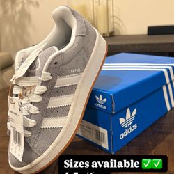 Adidas Campus 00 Grey Gum Sizes 4.5y 7y