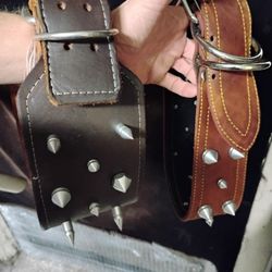 Leather Spike Collars