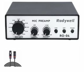 RO-04 Mic Preamp, 0~72db Adjustable Gain Boost