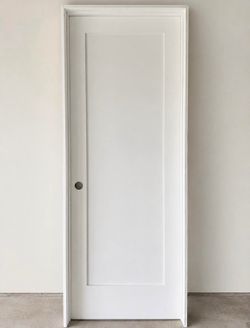 1 panel shaker solid core prehung  32x80 door