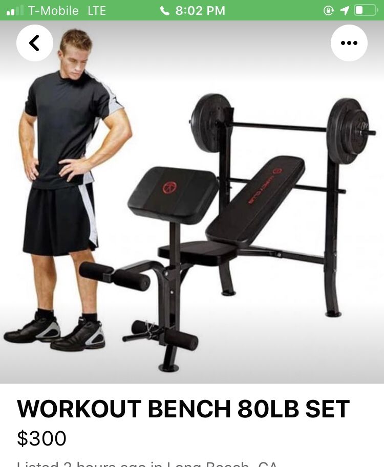 Bench With Marcy 80lb Weight Bench Marcy Bench With 80 Pounds