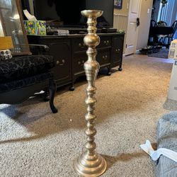 Tall Brass Candle Holder in Escondido 