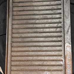 Cast Iron Metal Lodge Pro Grid/Iron USA Rectangle Steak Grilling Skillet-Pick Up Only 90042