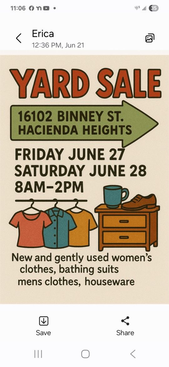 Yard Sale Hacienda Heights