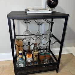 Bar Cart with Wheels