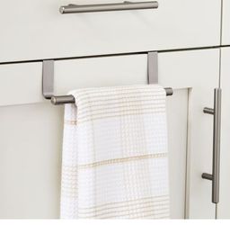 (5 pack) Mainstays Stainless Steel Over-the-Cabinet Towel Holder, 9 in