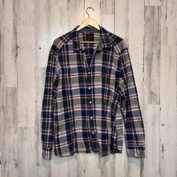 JACHS New York Men’s Classic Fit Plaid Button-Down Shirt 2XL  100% Cotton  Casua