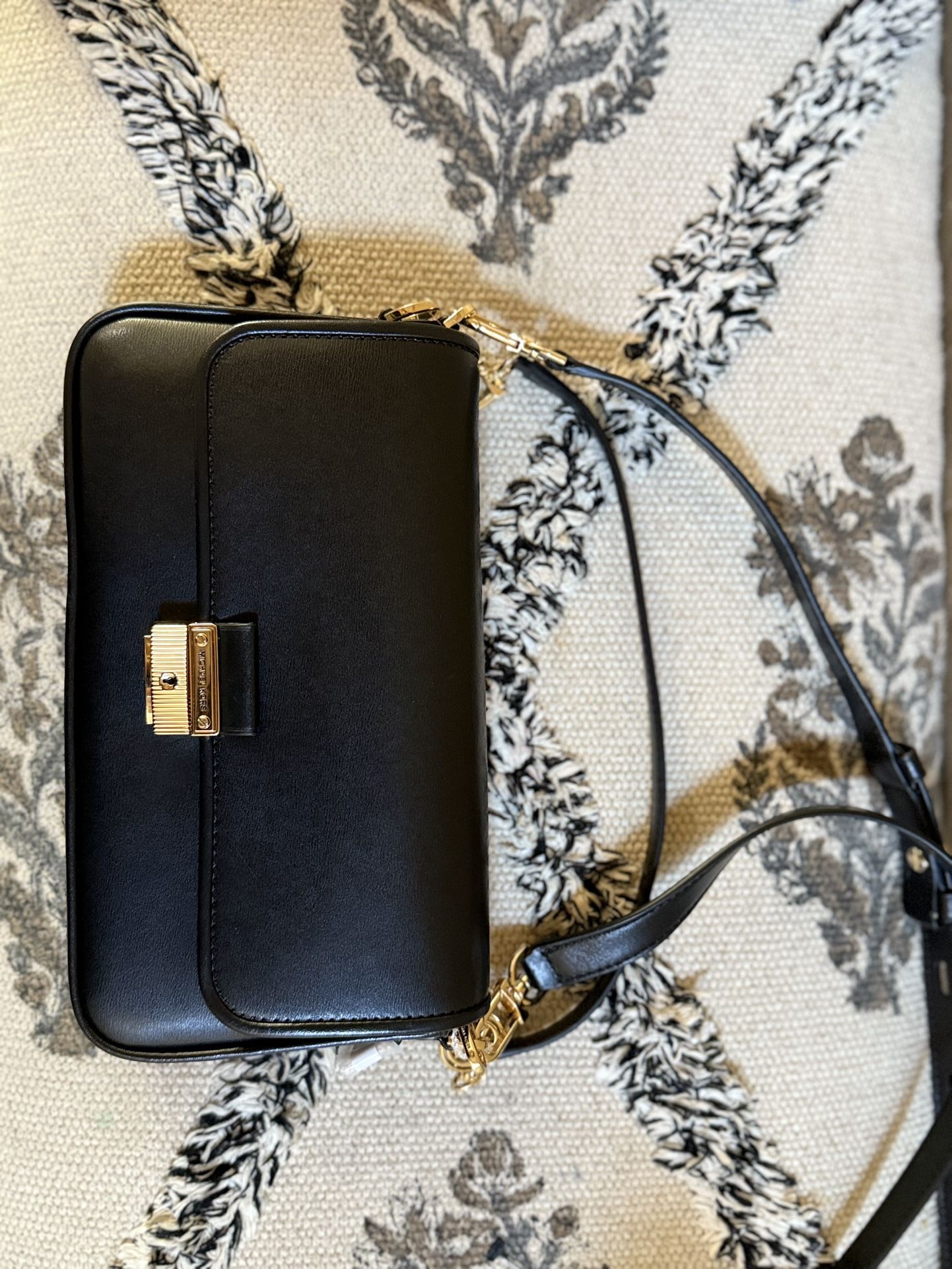 Michael Kors Leather Black Designer Hand Bag Convertible