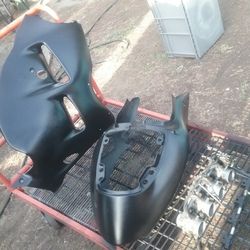 HAYSBUSA PARTS FUEL INJECTOR VALVE BODY AND OEN FACTORY SIDE FARING AND AFTERMARKET TAIL