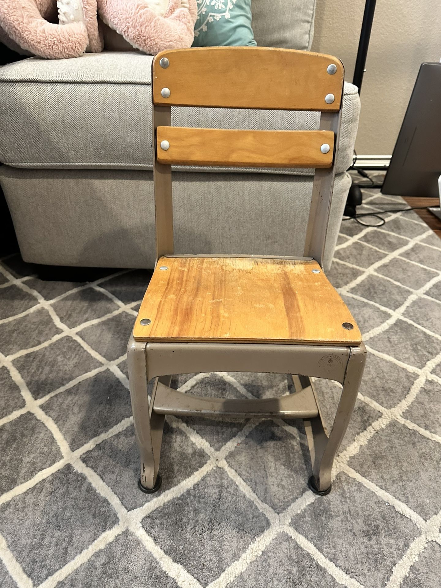 Antique Kinder School House Chair 