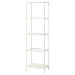IKEA VITTSJÖ Shelf Unit – White/Glass (20 1/8” x 68 7/8”)