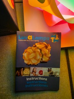 LuvALamps Decorative Lamp Instructions Booklet