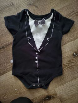 Baby Tuxedo Onesie Short Sleeve halloween costume