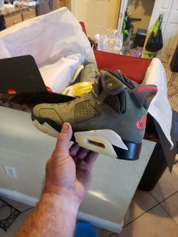 Retro 6 travis scott size 12