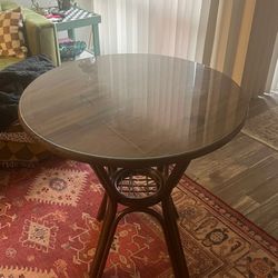 wicker / rattan dining table