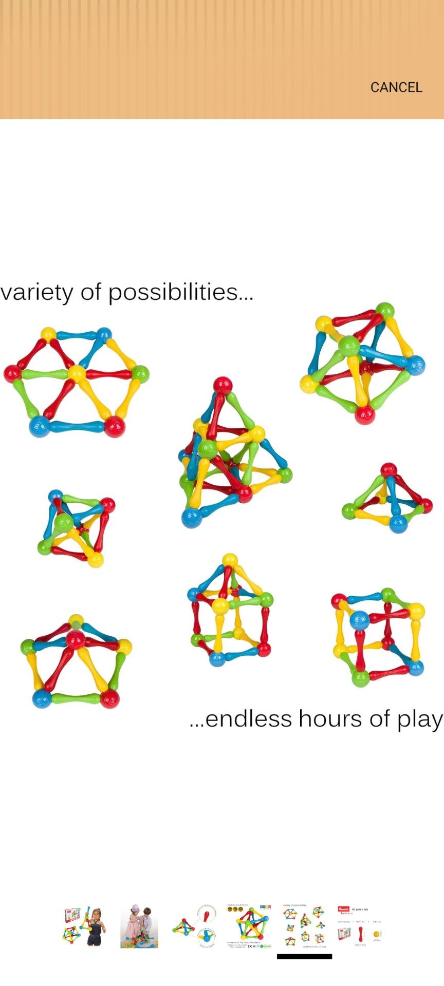 3D puzzle Magnetic Stem Toy