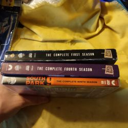South Park Seasons 1,4,9 DVDs Work Great Will Not Separate