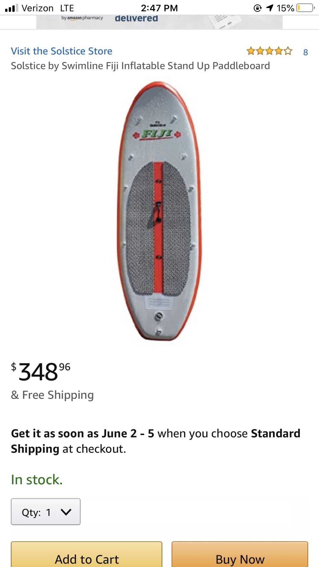 Solstice Fiji inflatable paddle board
