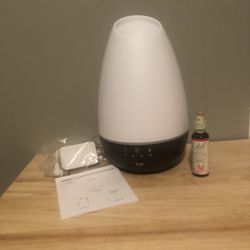 HealthSmart Essential Oil Diffuser, Cool Mist Humidifier and Aromatherapy Diffuser And Oil