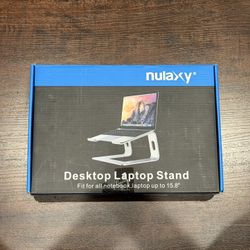 MacBook / Laptop Stand , Fits Up to 15.8 Nulaxy Aluminum Desktop Laptop Stand – Fits All 15.8" Notebooks / Laptops – Space Gray
