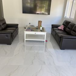 Premium Leather Sofa Set