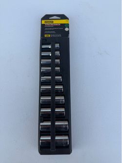 Stanley 10 Piece 3/8 Standard Deep Socket Set SAE