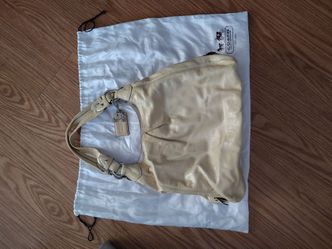 Coach Patent Leather Hobo Shoulder Bag