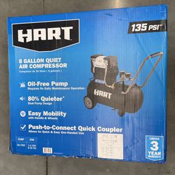  135 PSI Oil-Free Electric Air Compressor 8 gal (Brand New)