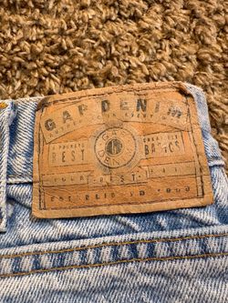 VTG Gap Easy Fit Light Wash Made In USA Denim Jeans Size 33x32