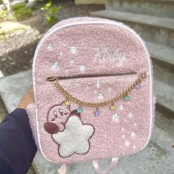Kirby Fuzzy Pink Loungefly Backpack 