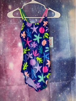 New girls cat & Jack one piece swimsuit size xl