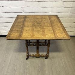 Vintage Unique Baker Converting Game Card Coffee Table