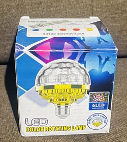 LED Color Rotating Lamp  E27 💵  Lampara Giratoria de Colores LED E27 