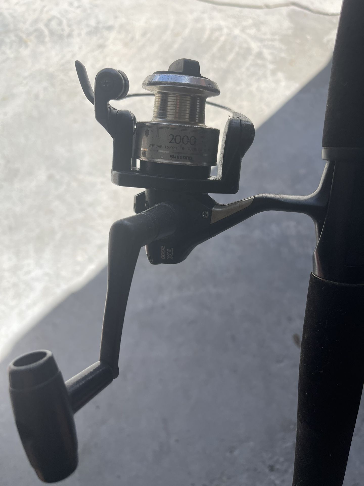 Shimano TX 2000 Spinning Reel On 5’10” Shakespeare Ugly Stik Med Action #22