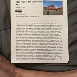 2000 Ford F350 Super Duty Truck Clyde