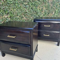 Pair of  Espresso Nightstands