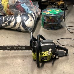 16 Inch Blade Ruining Gas Chain Saw 