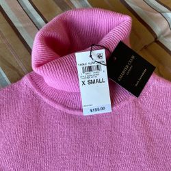 NEW CHARTER CLUB CASHMERE TURTLENECK SWEATER