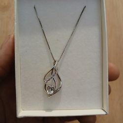 WOMEN STERLING SILVER NECKLACE NEW