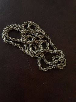 Cadena chapa de oro