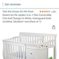 Dream On Me Mini Crib