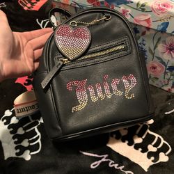Juicy Couture Backpack With Rainbow Rhinestones. 