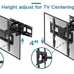 Full Motion TV Wall Mount with Height Setting
