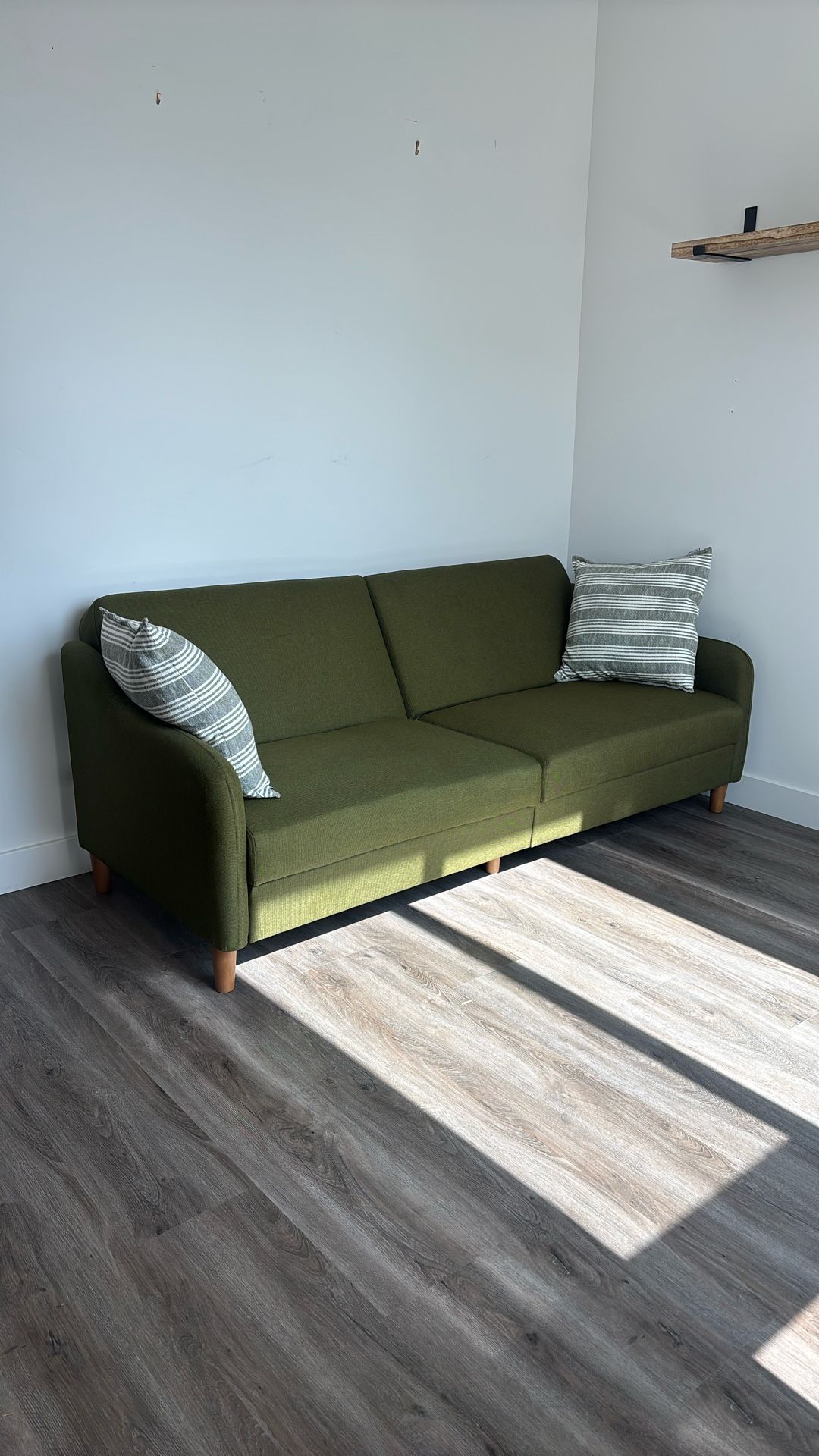 Microfiber futon /Bed with Pillows - LIKE NEW